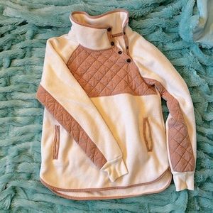 Abercrombie & Fitch Asymmetrical Snap on Fleece